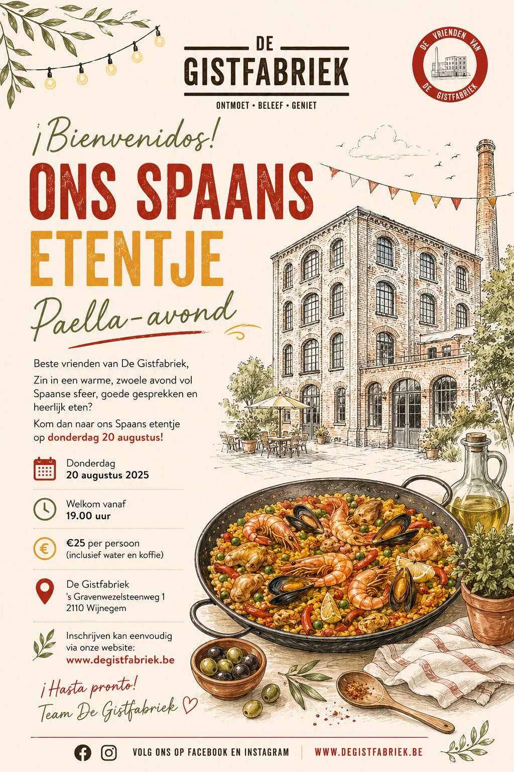 Ons etentje voor leden